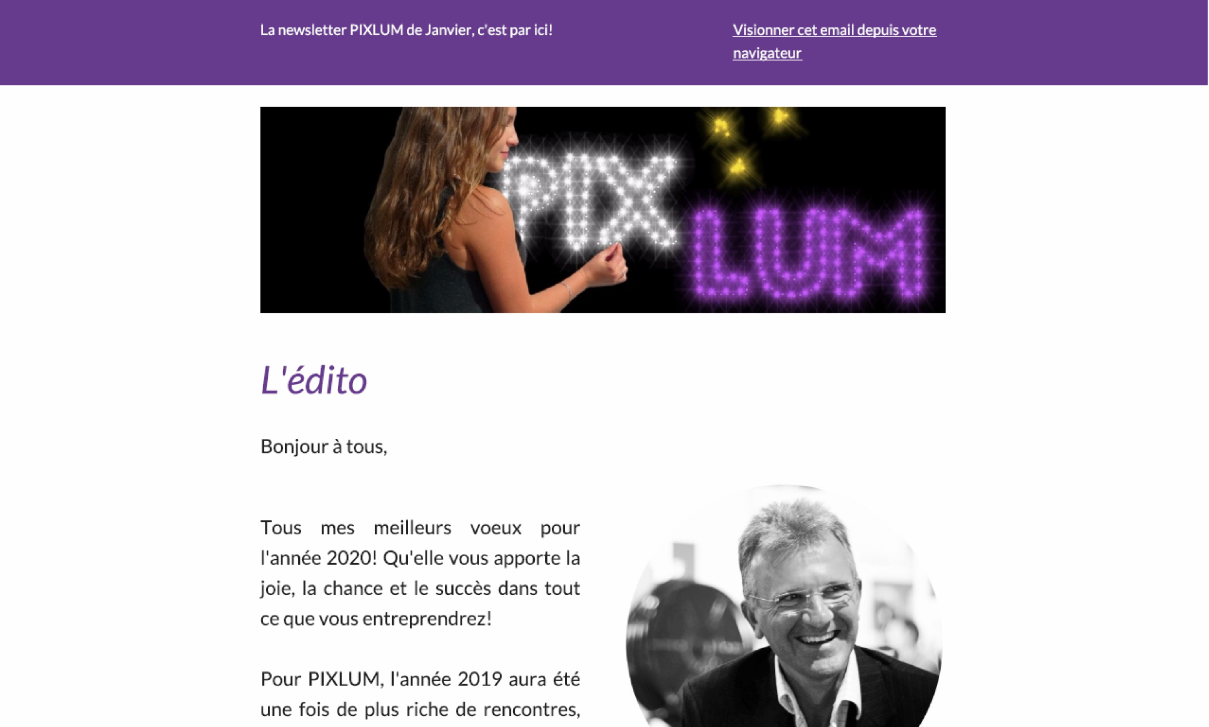 2020 - 20 Janvier - Newsletter (Fr)