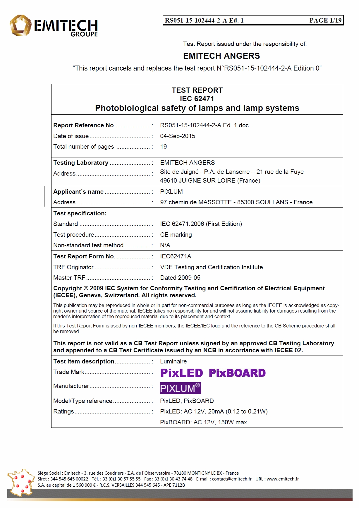 PV Photobiologique